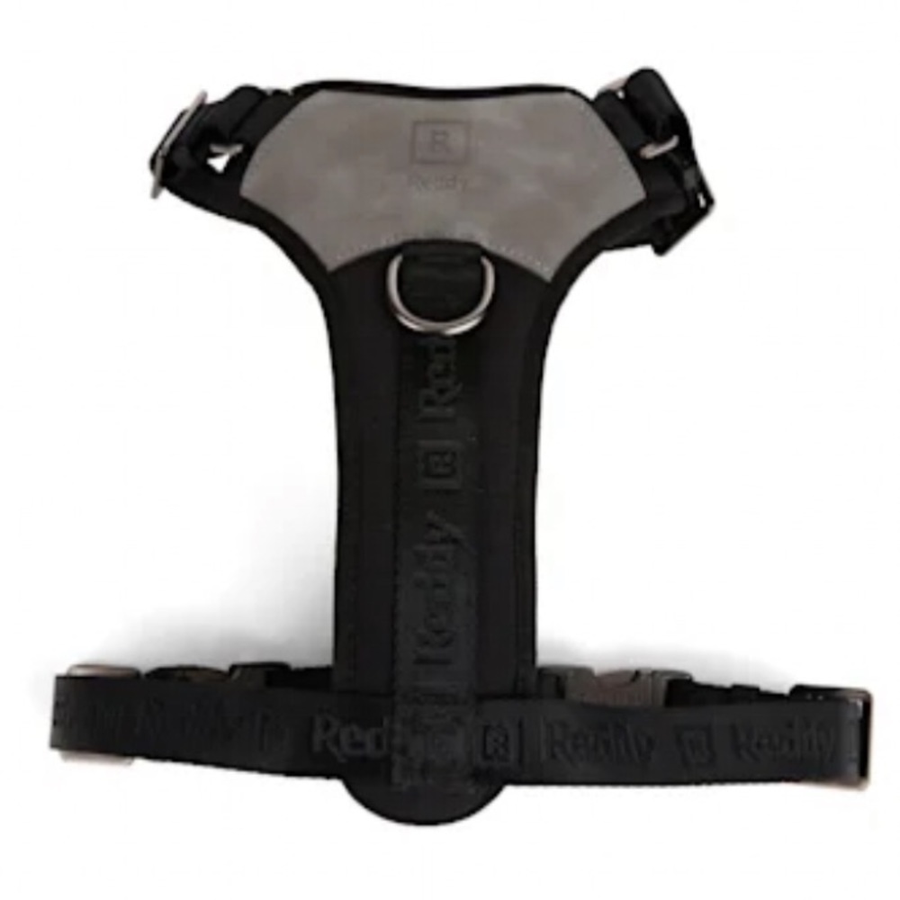Reddy Jaquard Dog Harness - Black and Gray, Medium